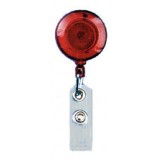 Translucent Color Badge Reel Swivel Spring Clip - 10 Pack